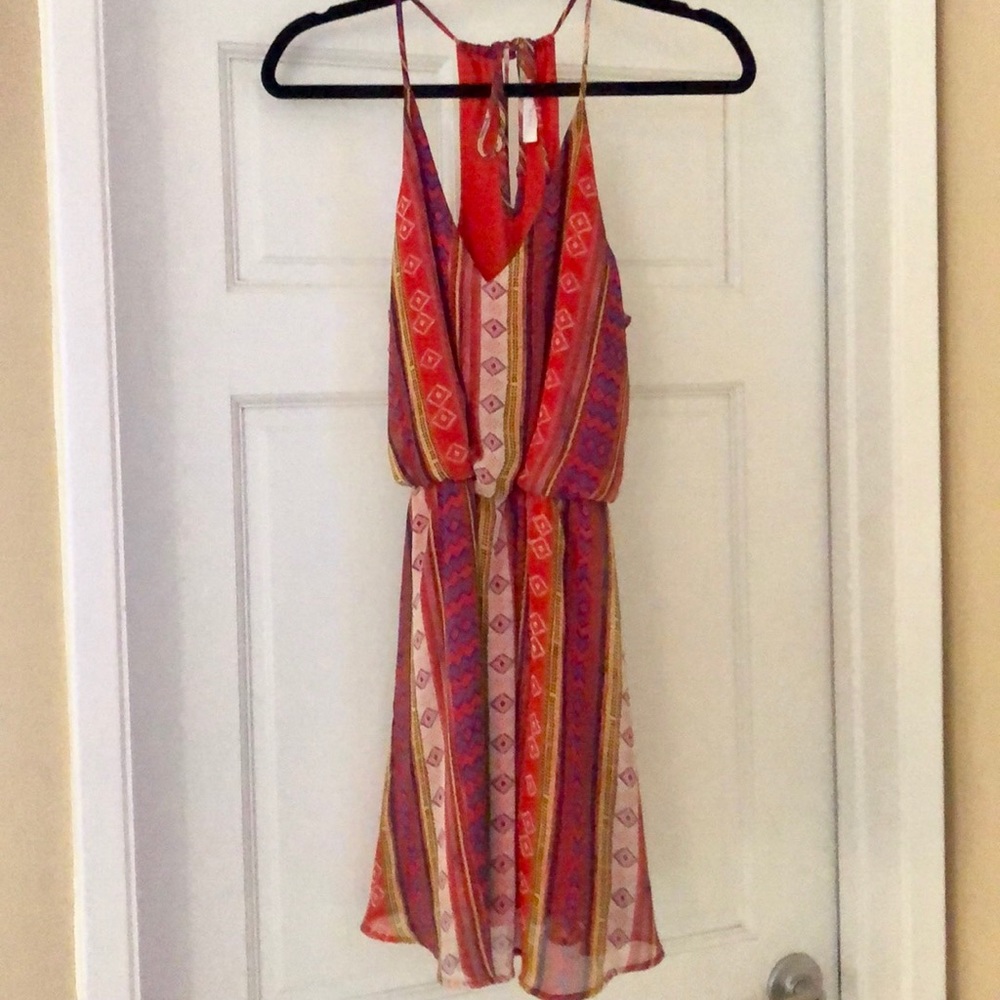 LUSH AZTEC BOHO SUNDRESS DRESS